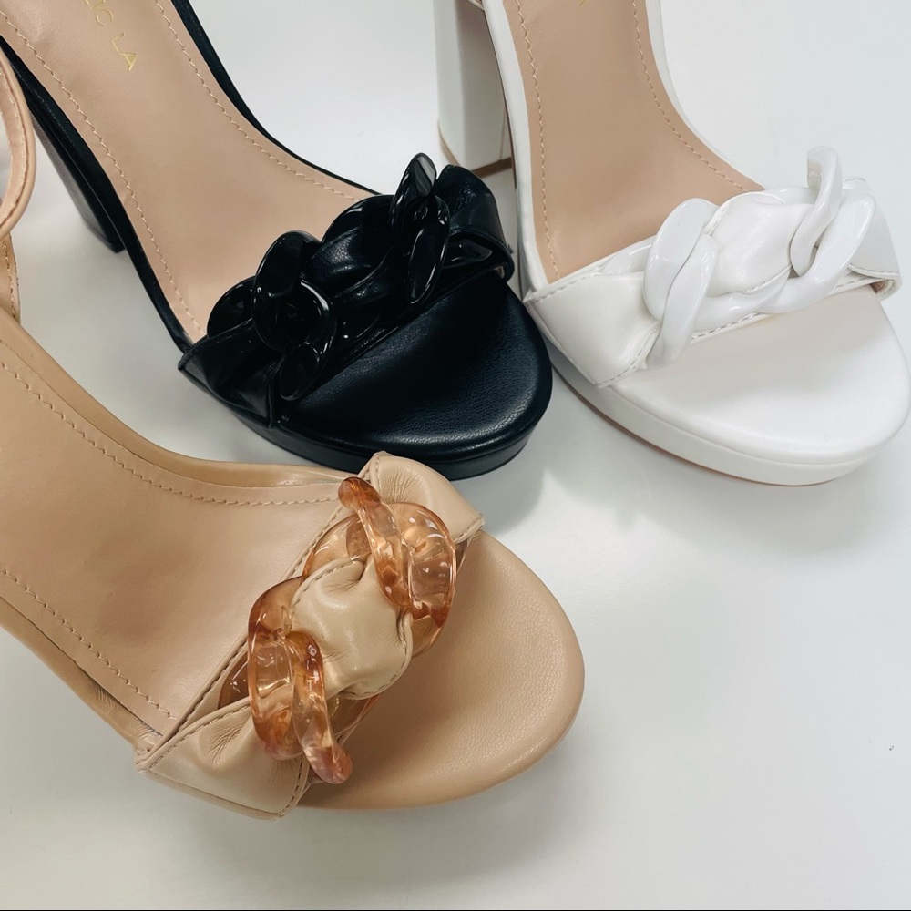 White chain platform heel - Picture 5 of 5